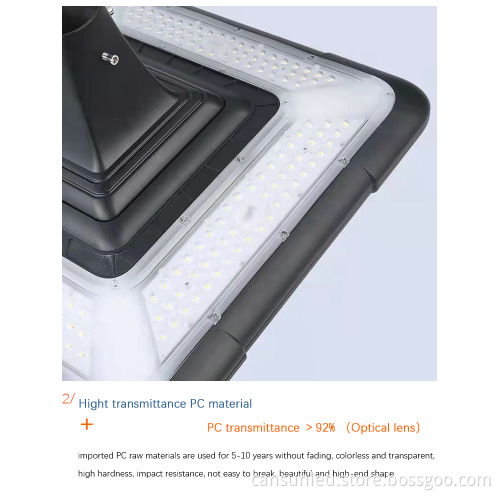 All-In-One IP65 Waterproof 100W Solar-Powered LED Pillar Light for Outdoor Pathways